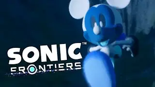 Sonic Frontiers except I modded Photo Negative Mickey into it