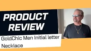 GoldChic Men Initial letter Necklace REVIEW!