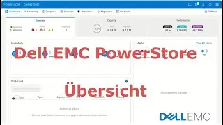 Dell EMC PowerStore Serie &Uuml;bersicht der Weboberfl&auml;che