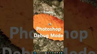 Enable Debug Mode in Adobe Photoshop #photoshop