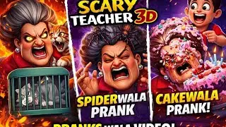 Scary Teacher 3D | Free The Cat | Party Pooper | Spider prank With Miss T 🤣🔥 Gameplay 