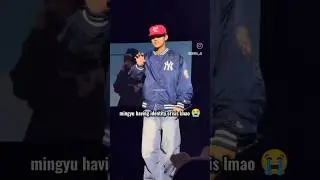 #mingyu reaction after horanghae lmao😭#seventeen#seattle#newtour#mingyusvt#shortsfeed#hoshi