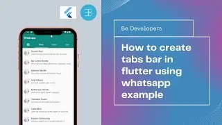 How to create tabs in #Flutter?  Creating #TabBar in flutter using Whatsapp example and #TabBarView.