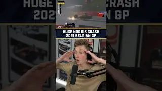 Huge Lando Norris Crash Live Reaction - 2021 Belgian Grand Prix