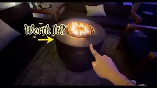 This Sleek Concrete Fire Pit Transforms Any Patio (Watch It Lit!)