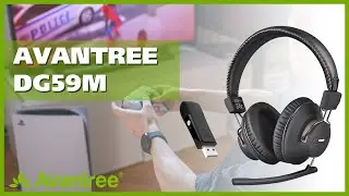 Bluetooth Headphones with Mic for PS5, PS4, Switch and PC Gaming - Avantree DG59M