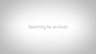 SEARCHING FOR AN ASSET