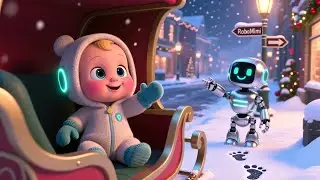 RoboMimi Xmas Ride 🎄🤖 | Fun Christmas Song for Kids | Playful Nursery Rhyme