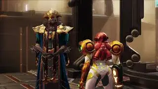 Metroid Dread - Quiet Robe (Thoha friend) cutscene