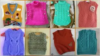 Beautiful Knitting Pattern Half Sweater Design/Baby Half Sweater Design Hand Knitted