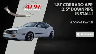 Установка даунпайпа APR с проводкой 1.8T! (Vlogmas, день 15)