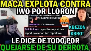 😲MACARIUS EXPLOTA CONTRA IWO😡LE DICE DE TODO😲POR QUEJARSE DE SUPUESTA TRAMPA DE PARKER😲