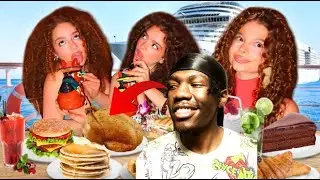 I'm ONLY Here for the Chickennn!!! | Reacting to Kalogeras Sisters Rating Cruise Food