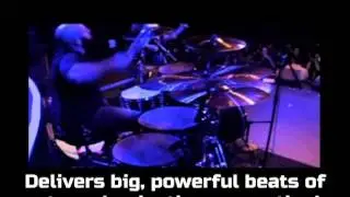 Pepe Clarke Maga&ntilde;a of Kyng wallops ddrum's Reflex RSL Powerhouse kit!!!