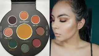 SMOKEY ORANGE WARM EYESHADOW | PINKY ROSE COSMETICS SUNFLOWER TRANSITION PALETTE