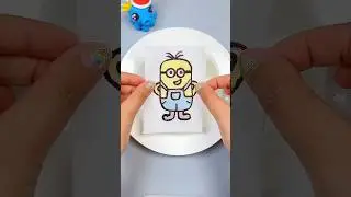 Easy Origami |Magical Water Magic Tissue Paper Painting 💗#origami #diy