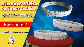 Designer Shakha (Narrow Width Shakha) | Product ID- SBDNWSH9013 | Shankhabazar.com