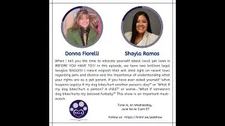 PALShow Ep #38 - PET LAWS EVERY PET OWNER SHOULD KNOW & HOW TO FIND THEM