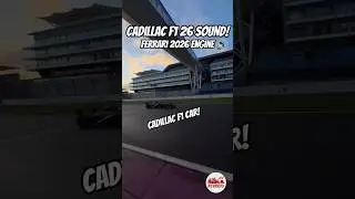 Cadillac F1 2026 On track! Ferrari Power Unit 2026 Sound F1!