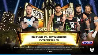 WWE 2k24- Wrestlemania- Cm Punk vs. Rey Mysterio #wwe2k24 #wrestlemania