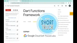 Dart Functions Framework || #qwiklabs || #GSP889 ||  [With Explanation🗣️]