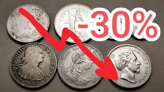 🚀 Korekta na srebrze- a ja powili wymieniam junk silver na ciekawsze monety 📢📢 #coin #silver #srebro