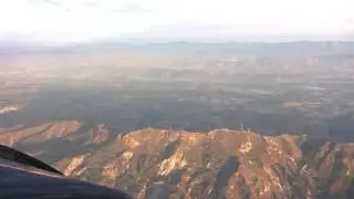 Sunset flight - clouds and valleys