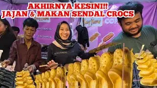 VIRAL JAJAN SANDAL !! KULINER UNIK CROCS CAKE BISA DIMAKAN EX TERMINAL LAMA SUKABUMI JAJANAN VIRAL