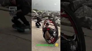 One Wheel Bike Ride &ndash; Balance Like a Boss! 💥🛞 #shorts