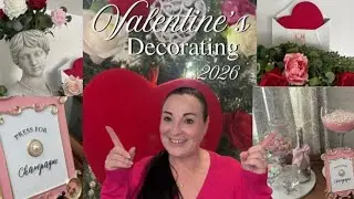 VALENTINE DECORATING IDEAS/ELEGANT VALENTINES DECOR STYLES/VALENTINE TREE/VALENTINE DECORATE WITH ME