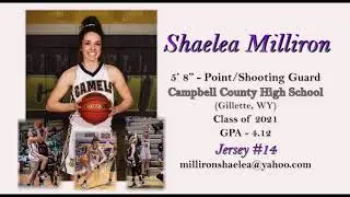 Shaelea Milliron 2019 Basketball Highlights Class of 2021