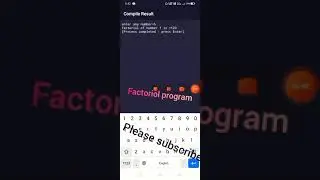factoriol of any number in C languages #shorts