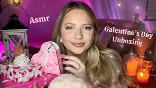 Asmr Galentine&rsquo;s Day Gift Unboxing 🩷🎀🩰 Tapping, Scratching, Whispering 