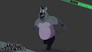 The Rhino and the Oxpecker - Hyena Animation Test 03