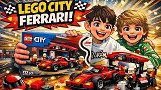 LEGO City Ferrari и пит-стоп! 🏎️ Распакуйте и соберите вместе!