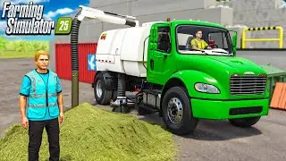 SWEEPING UP THE STREETS! | FARMING SIMULATOR 25