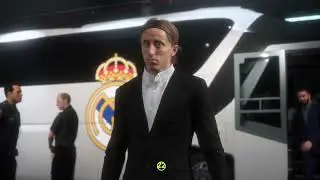 Barcelona and Real Madrid arrive at Camp Nou #fifa22