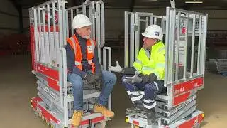 Supporting carbon reduction & safer working, Michael Brown on UK made hand powered scissor lifts.