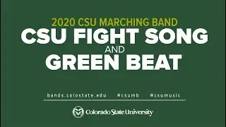Colorado State University Marching Band &mdash; 2020 Fight Song and Green Beat