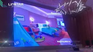 Stunning Transparent LED Screen in Hotel Lobby | Modern Digital Showcase
