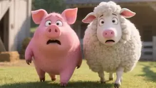 THE SHEEP WHO REFUSED TO LEAVE HIS PIG BEST FRIEND🐖🐏