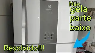 Geladeira Electrolux DF82 não gela na parte de baixo, veja como resolver