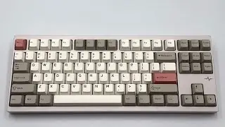 Wobkey Crush80 reboot pro typing (stock) with Kailh cocoa switches