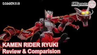 SH Figuarts Kamen Rider Ryuki Dragon Knight Comparison Shinkocchou Seihou Digger318 Toy Review 4K
