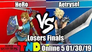 TheNintenDudes Online 5 - HeRo (Link) vs. Aetrysel (Cloud) - Losers Finals Smash Ultimate