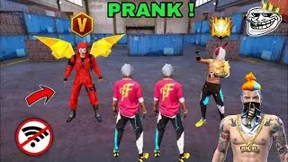 NO INTERNET PRANK 🚫 CHALLENGE 😱 LONE WOLF 🥵 GARENA FREE FIRE 🎮