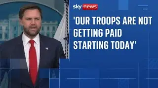 JD Vance blames Democrats for US government shutdown