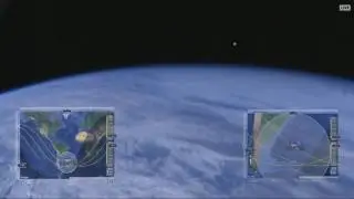 Orbital Moonrise Over South Atlantic - Live ISS Earth HD View With ISS-Tracker Overlay - 57