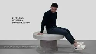 Zen Round Outdoor Concrete Round Coffee Table 90 Cm In Weathered Cement | Remarkable Outdoor Living