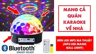 Review MP3 led magic ball light model 2021